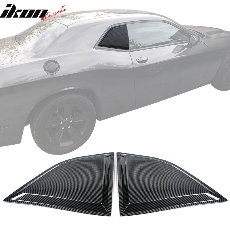 2008-2023 Dodge Challenger XE Style Side Window Louver Scoop PP