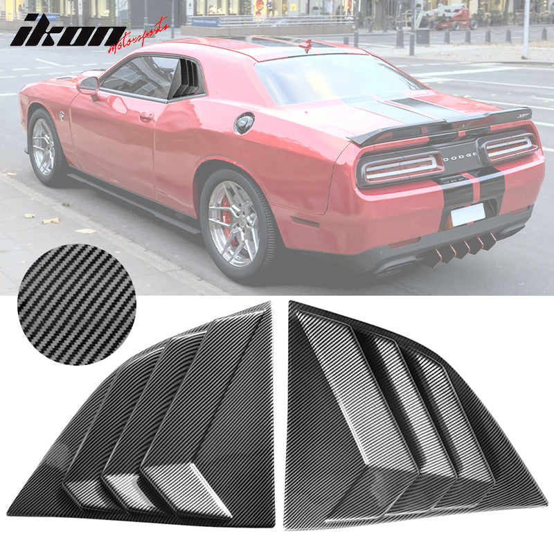 2008-2023 Dodge Challenger XE V3 Style Side Window Louver Scoop PP