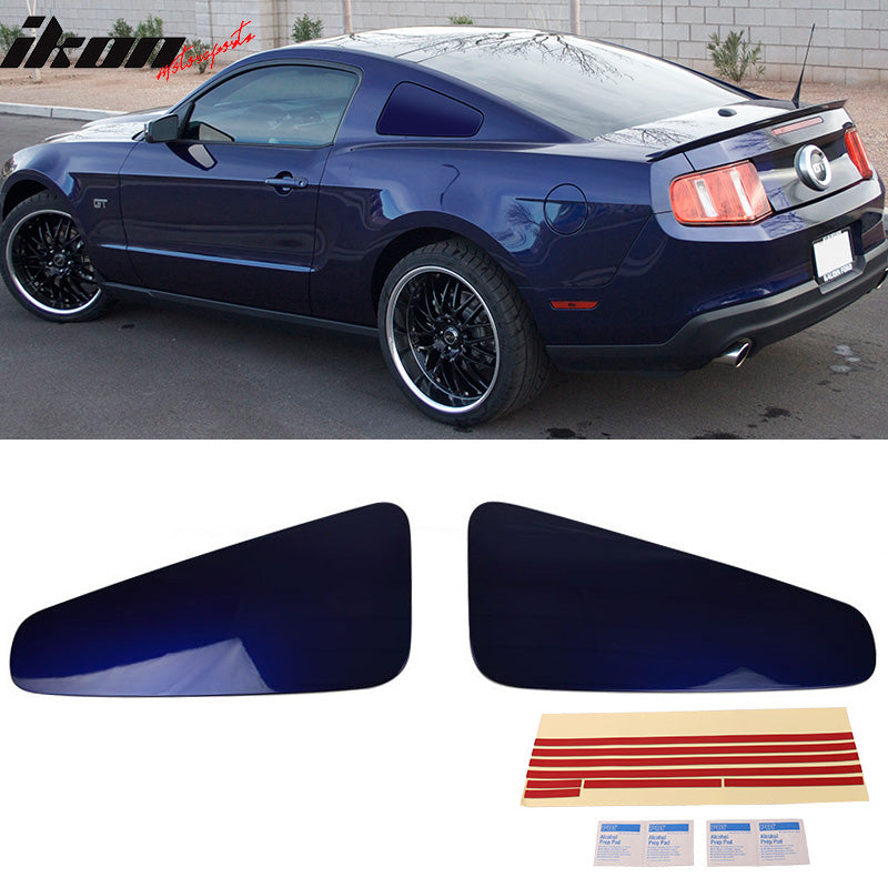 2010-2014 Ford Mustang GT350 Style Rear Window Louver Covers Guard ABS