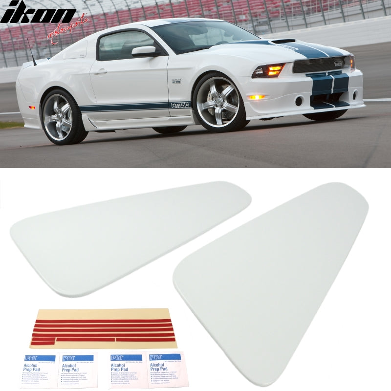 2010-2014 Ford Mustang GT350 Style Rear Window Louver Covers Guard ABS