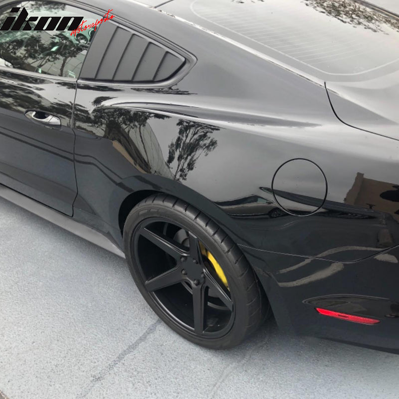 2015-2023 Ford Mustang CV Style Unpainted Black Window Scoop PP