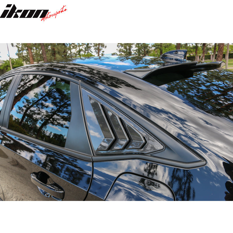 2022-2023 Honda Civic 11th Gen 4DR Sedan Side Window Louver Vent ABS