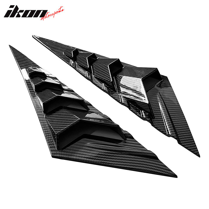 2021-2023 Hyundai Elantra 4DR 2PC Rear Side Vent Window Louver ABS