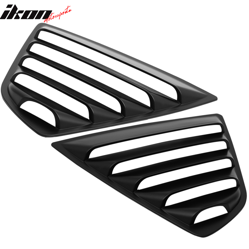 2018-2024 Toyota Camry Unpainted Black Side Window Louvers