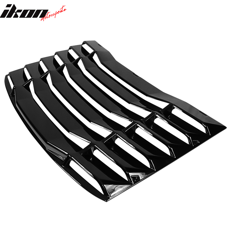 2016-2024 Chevy Camaro IKON Rear Window Louvers Cover Sun Shade ABS