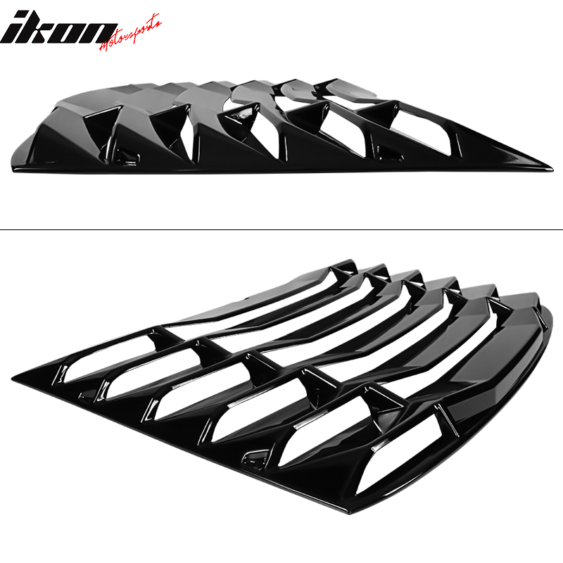 2016-2024 Chevy Camaro IKON Rear Window Louvers Cover Sun Shade ABS