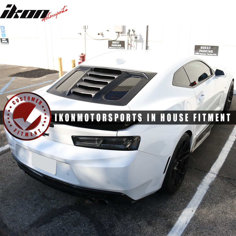 2016-2024 Chevy Camaro IKON V2 Style Window Louver ABS
