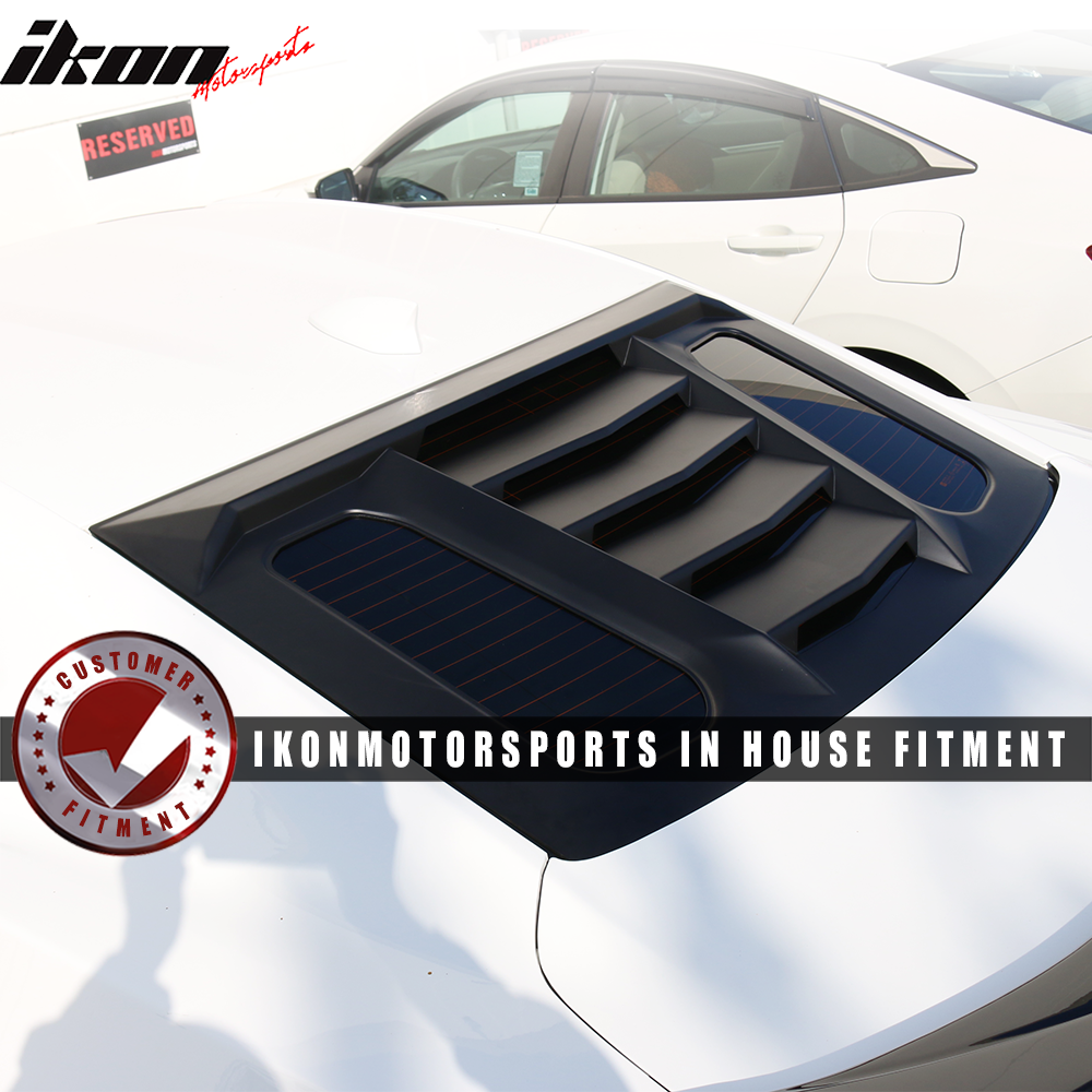 2016-2024 Chevy Camaro IKON V2 Style Window Louver ABS