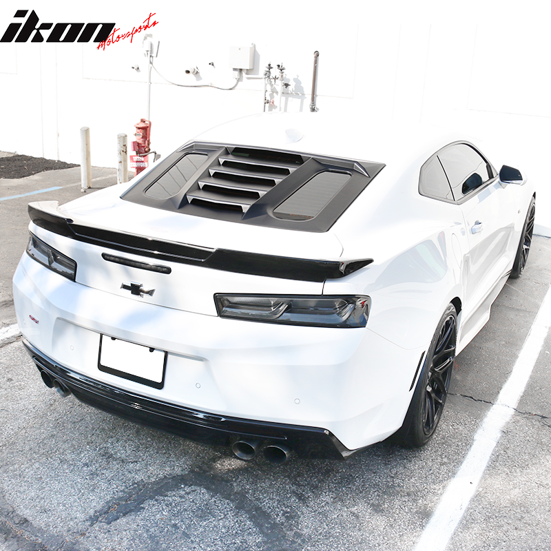 2016-2024 Chevy Camaro IKON V2 Style Window Louver ABS