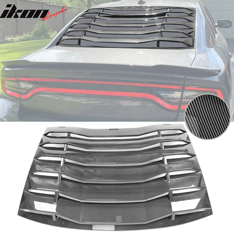 2011-2023 Dodge Charger IKON Style Window Louver ABS