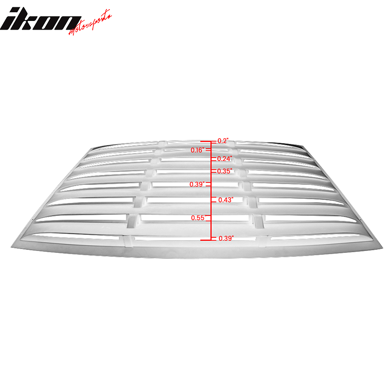 2005-2014 Ford Mustang GT V6 V8 Matte Black Rear Window Louver ABS