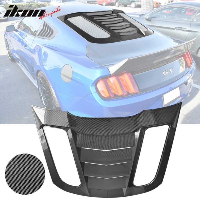 2015-2024 Ford Mustang IKON V2 Style Rear Window Louver  ABS
