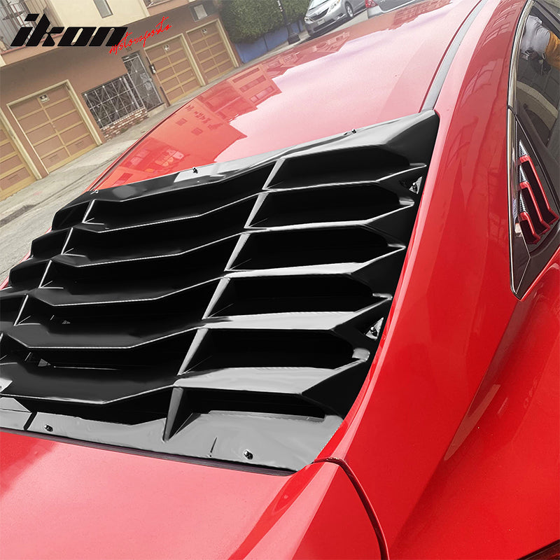 2016-2021 Honda Civic IKON Style Window Louver ABS