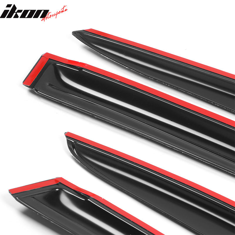 2012-2015 Honda Civic 4Door Sedan Acrylic 4PC Tape On Window Visors