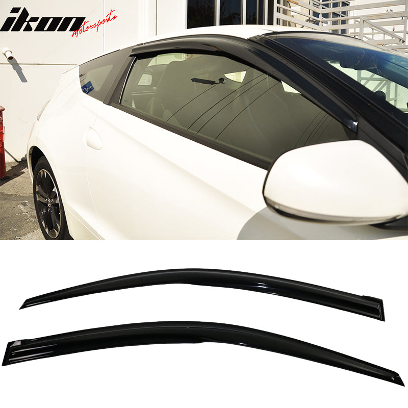 2011-2016 Honda CR-Z Acrylic 4PC Window Visors Tape On Rain Guard