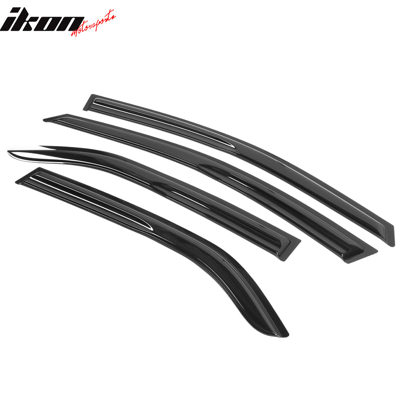 2009-2013 Kia Forte Sedan Mugen Style Tape on Window Visors Acrylic