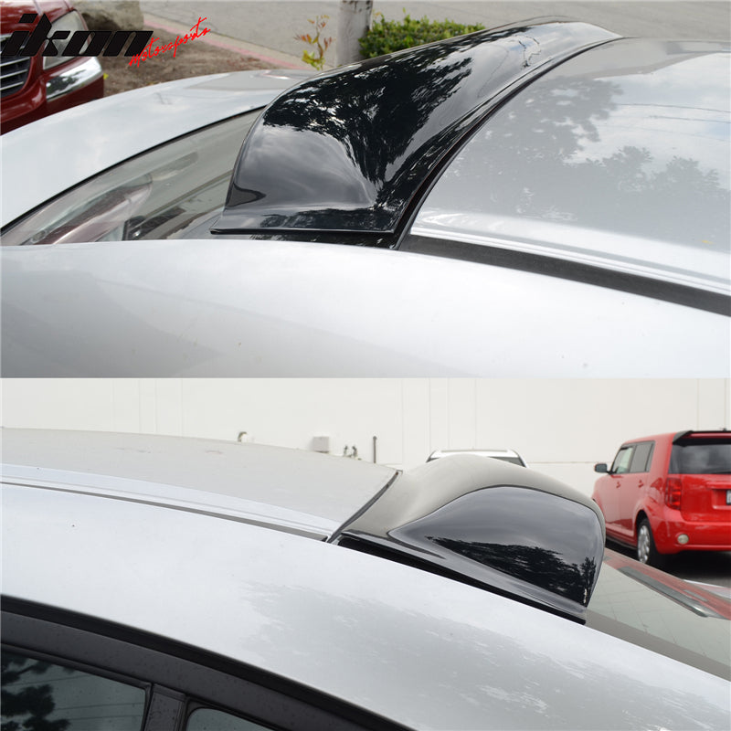 2012-2015 Honda Civic 4Dr Black Rear Roof Window Spoiler Visor Acrylic