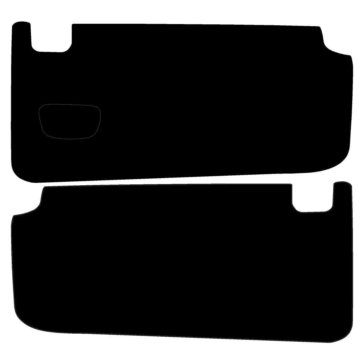 Topographic Interior Sun Visor Overlays - 2024+ Ranger Raptor (with Homelink)