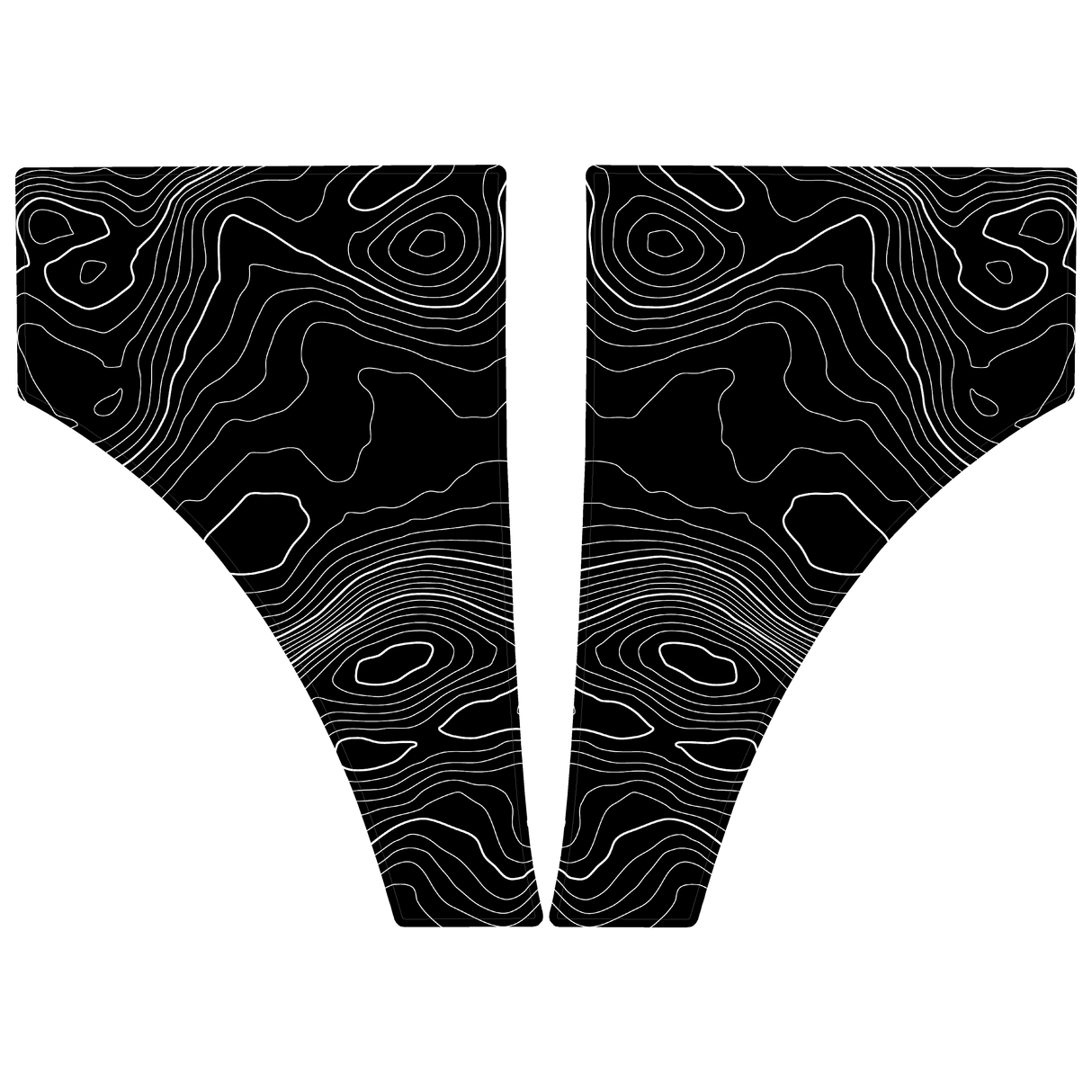 Topo American Flag Fender Overlays - 2021+ Bronco