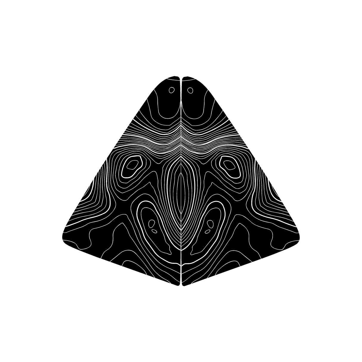 Topographic Rear Vent Window Overlay (Perforated) - 2025+ 4Runner