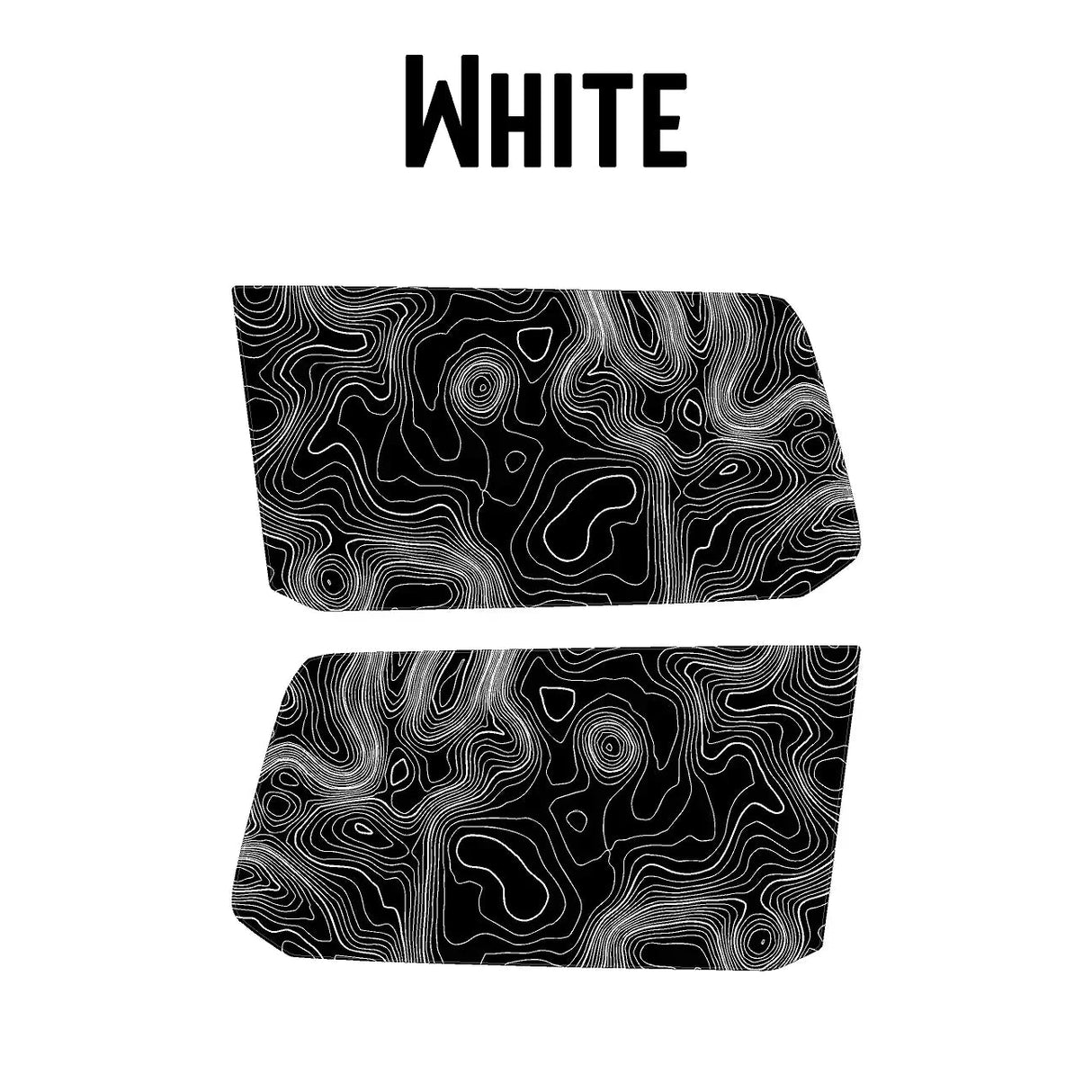 Topographic Rear Window Map Overlays V3 (Perforated) - 2024+ Land Cruiser