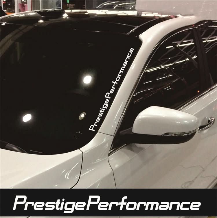 Windshield Sun Visor Decal Strips (2-Pack) | UV Protection | 9 Colors | Anti-Glare