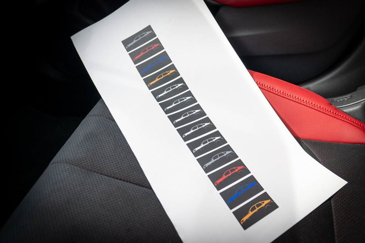 Wireless Charger Warning Label Overlay - 2023+ Integra