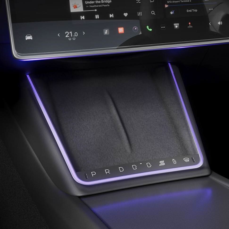 TESERY Wireless Charging Smart Button with Ambient Light for Model 3 Highland / Y Juniper