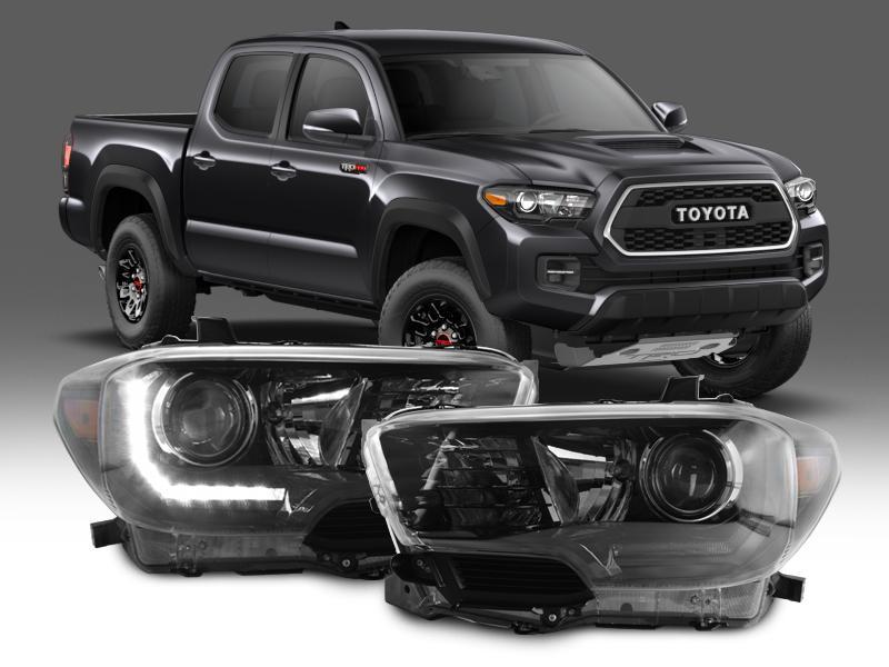 2016+ Toyota Tacoma Headlight Wire Adapter Harness w/ LED DRL - 2 Pieces