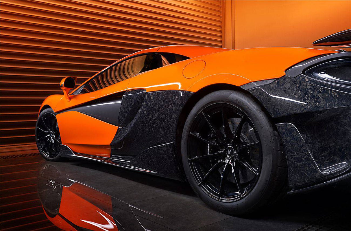 2015-2021 McLaren 540 570S 600LT OEM Style Carbon Fiber Side Skirts Under Board