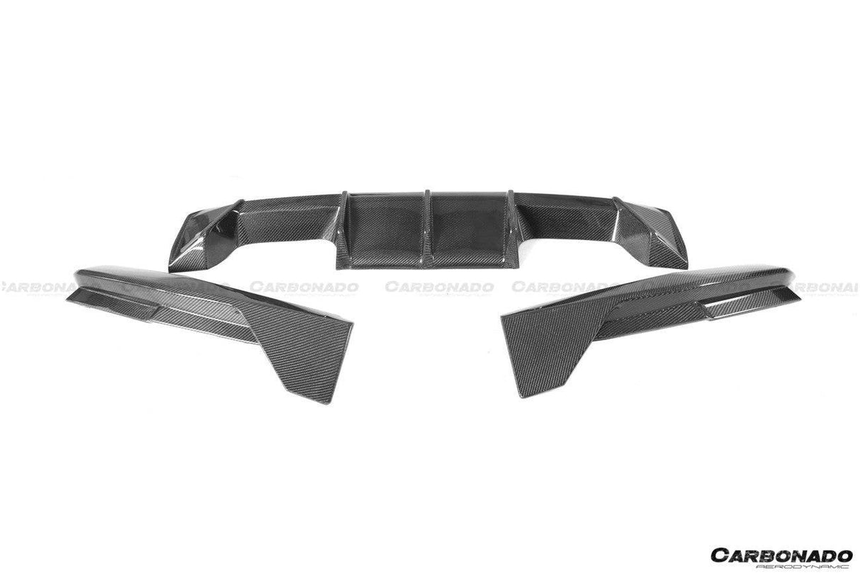 2021-UP BMW M4 G82 G83 MP Style Carbon Fiber Qual Rear Lip with Caps