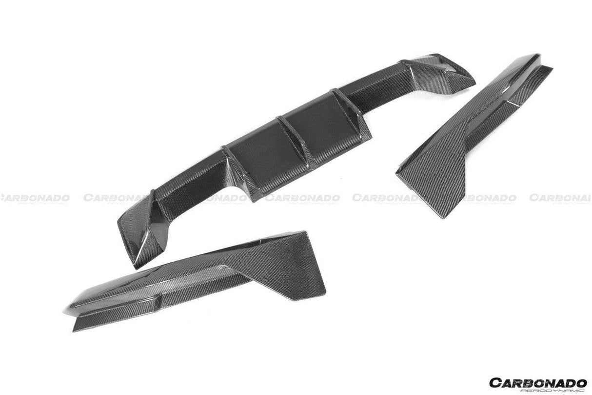 2021-UP BMW M4 G82 G83 MP Style Carbon Fiber Qual Rear Lip with Caps