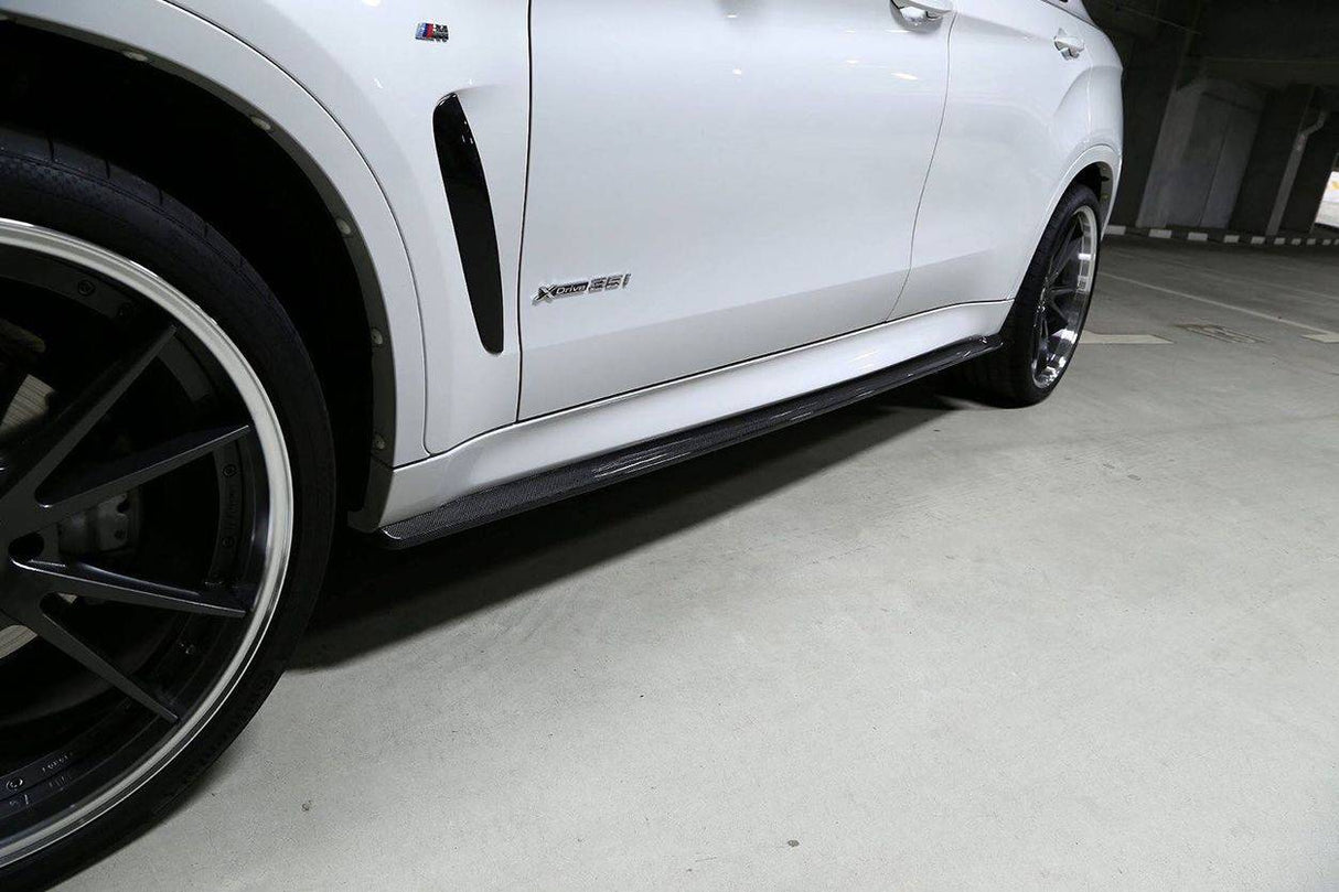 2014-2019 BMW X6 F16 M-TECH 3D Style Carbon Fiber Side Skirts