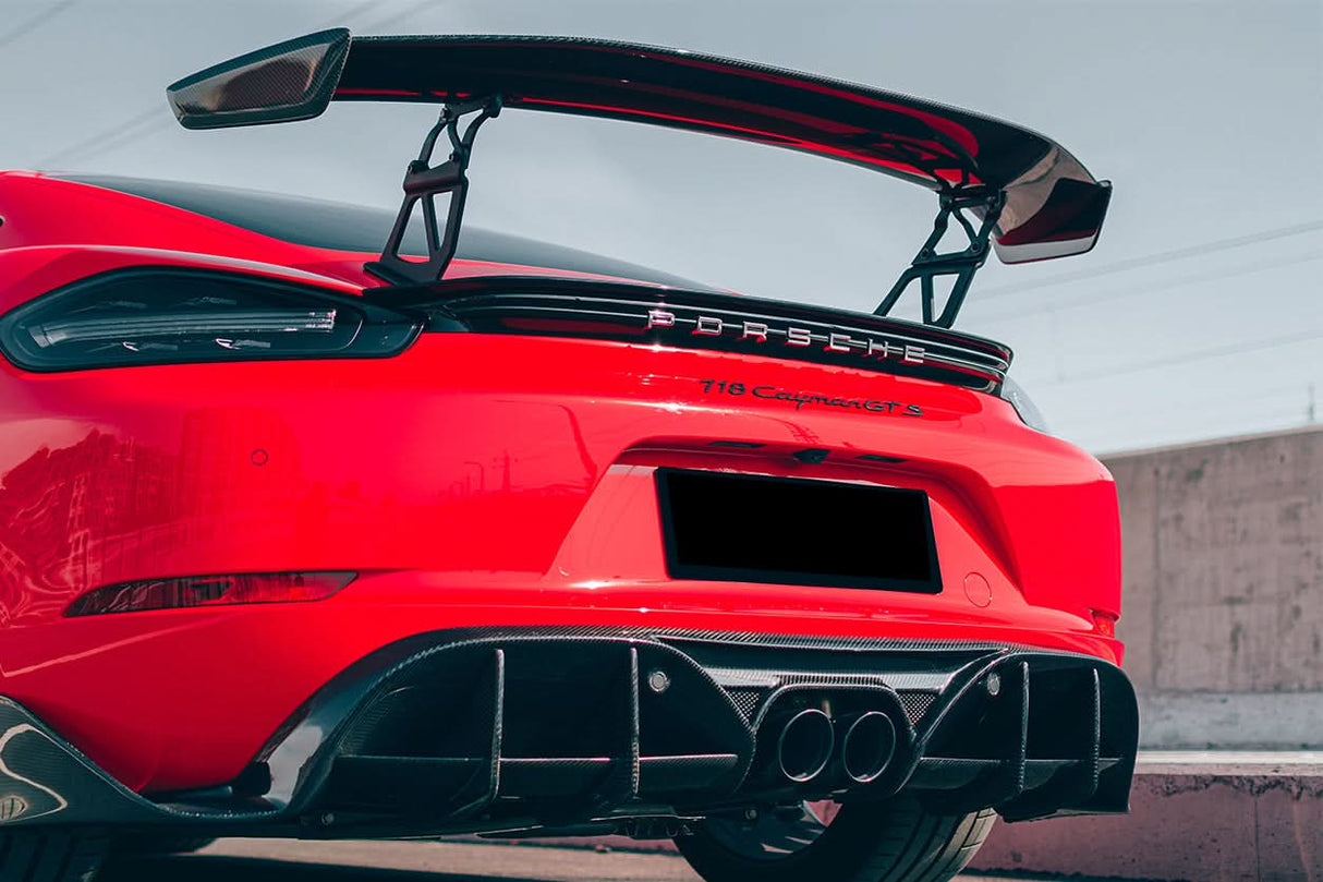 DarwinPRO 2016-2025 Porsche 718 Cayman And Boxster Stuttmate Carbon Fiber Rear Diffuser