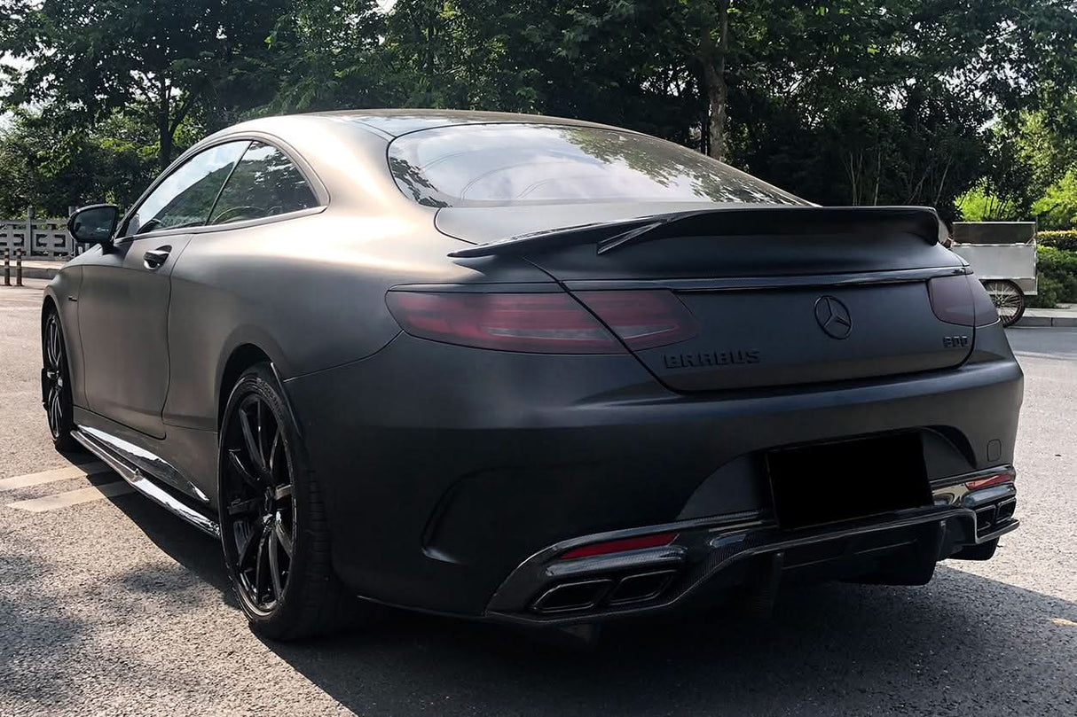 2014-2021 Mercedes Benz C217 S63 S65 AMG Coupe Carbon Fiber Rear Lip