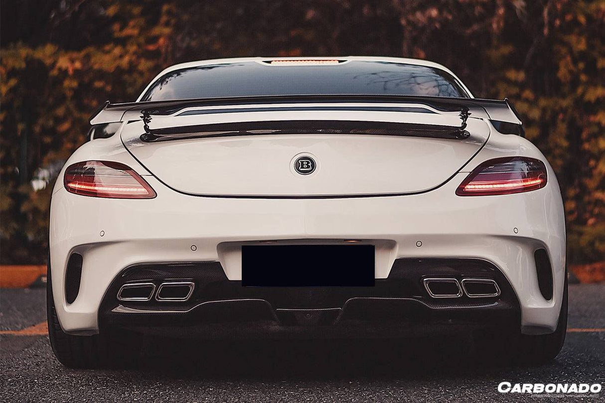 2010-2015 Mercedes Benz W197 SLS AMG BKSS Style Carbon Fiber Trunk Spoiler