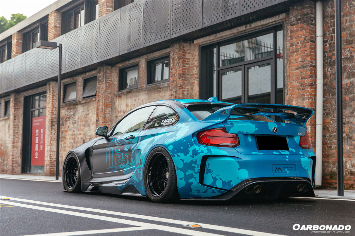 2016-2020 BMW M2 F87 VR Style Partial Carbon Fiber Wide Full Body kit