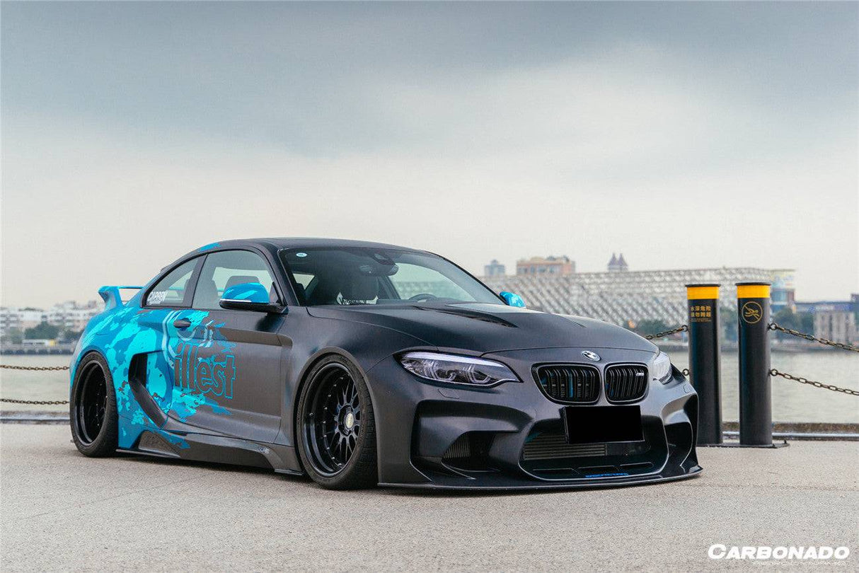 2016-2020 BMW M2 F87 VR Style Partial Carbon Fiber Wide Full Body kit