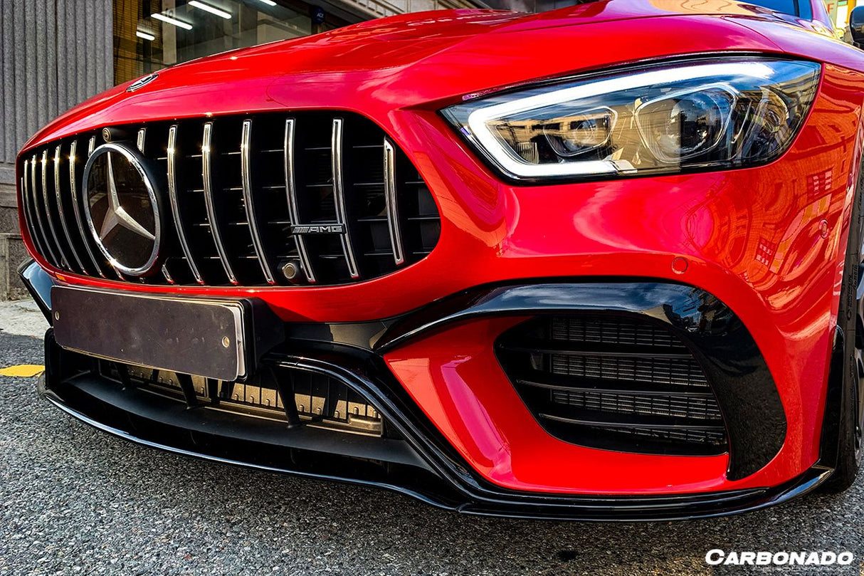 2019-2023 Mercedes Benz AMG GT63S 4Door Coupe X290 OEM Style Carbon Fiber Middle Front Lip