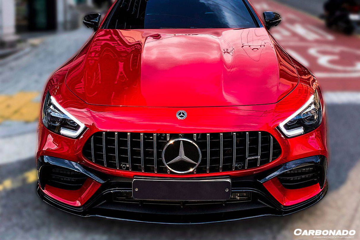 2019-2023 Mercedes Benz AMG GT63S 4Door Coupe X290 OEM Style Carbon Fiber Middle Front Lip