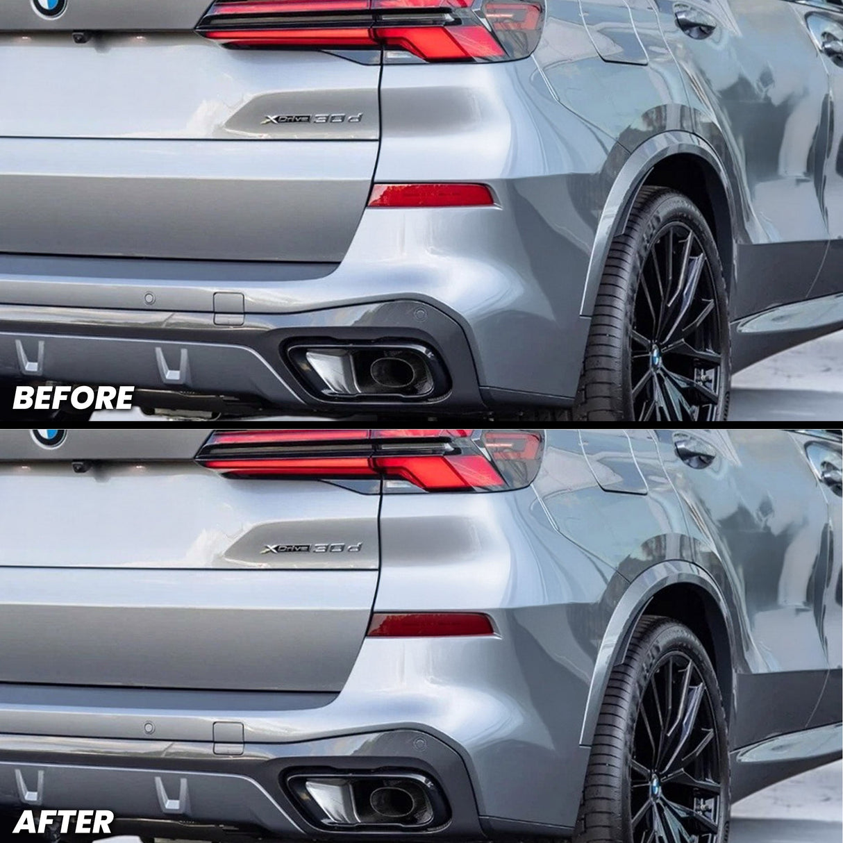 Rear Bumper Reflector Pre-cut Overlay Tint for 2024-2026 BMW X5
