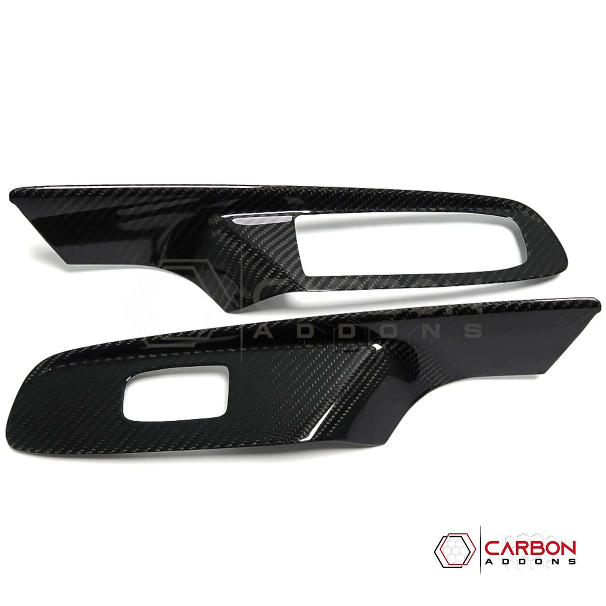 C8 Corvette Real Carbon Fiber Window Switch Trim Covers | Interior Overlay (2020–2026)