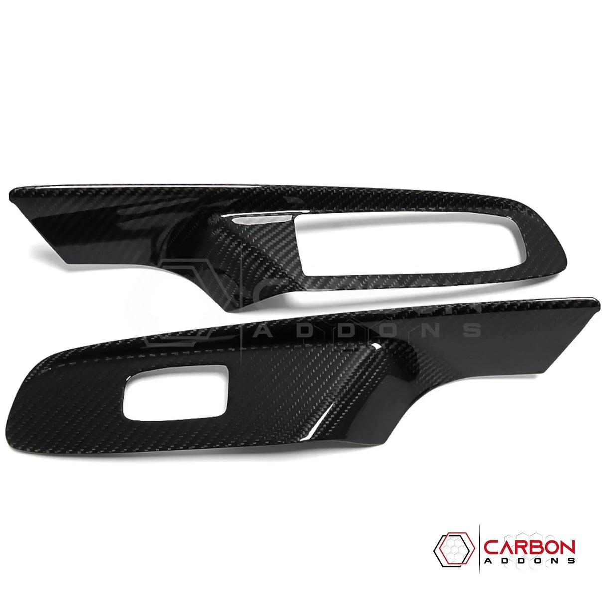 C8 Corvette Real Carbon Fiber Window Switch Trim Covers | Interior Overlay (2020–2026)