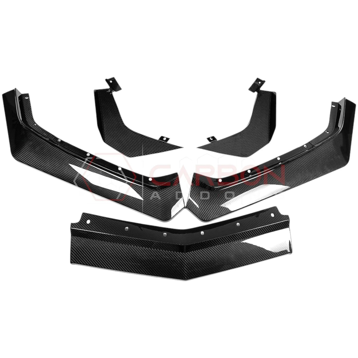 C8 Corvette Stingray Carbon Fiber Z07 Style Front Splitter & Canards
