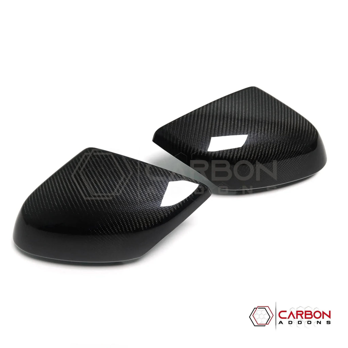 C8 Corvette Real Carbon Fiber Mirror Cap Replacements | Direct Replacement (2020–2026)