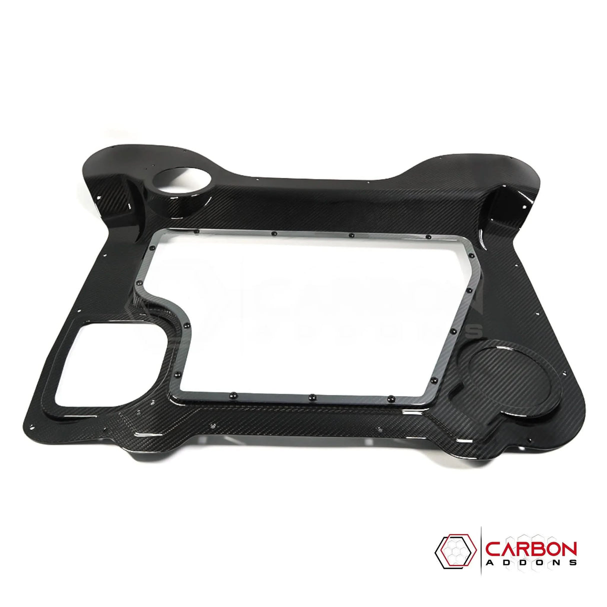 C8 Corvette Convertible (HTC) Carbon Fiber Engine Bay Cover w/ Glass Window | Direct Replacement (2020–2026)