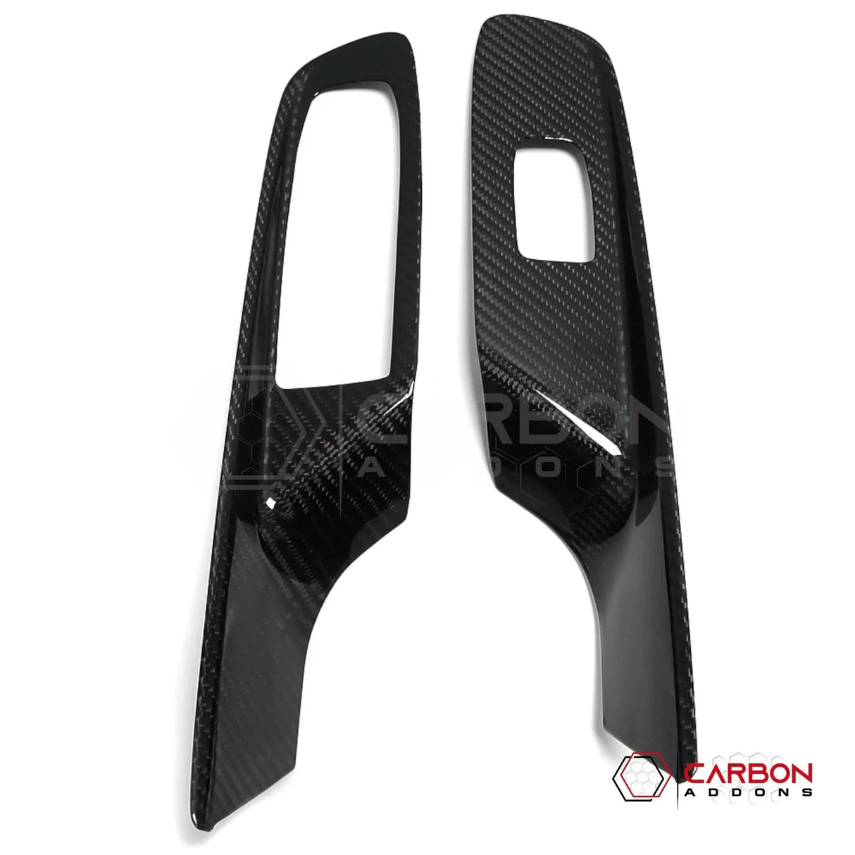 C8 Corvette Real Carbon Fiber Window Switch Trim Covers | Interior Overlay (2020–2026)