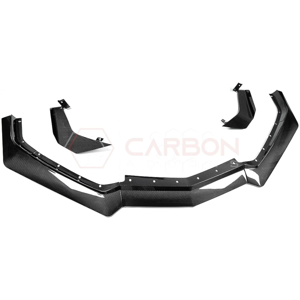 C8 Corvette Stingray Carbon Fiber Z07 Style Front Splitter & Canards