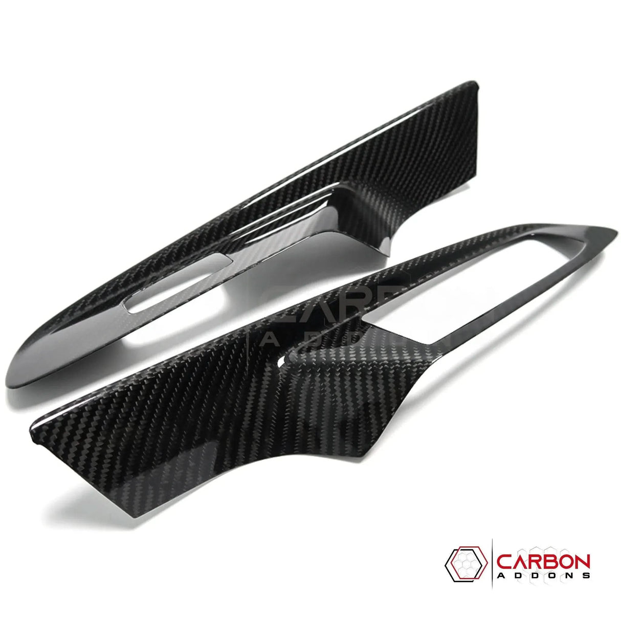 C8 Corvette Real Carbon Fiber Window Switch Trim Covers | Interior Overlay (2020–2026)