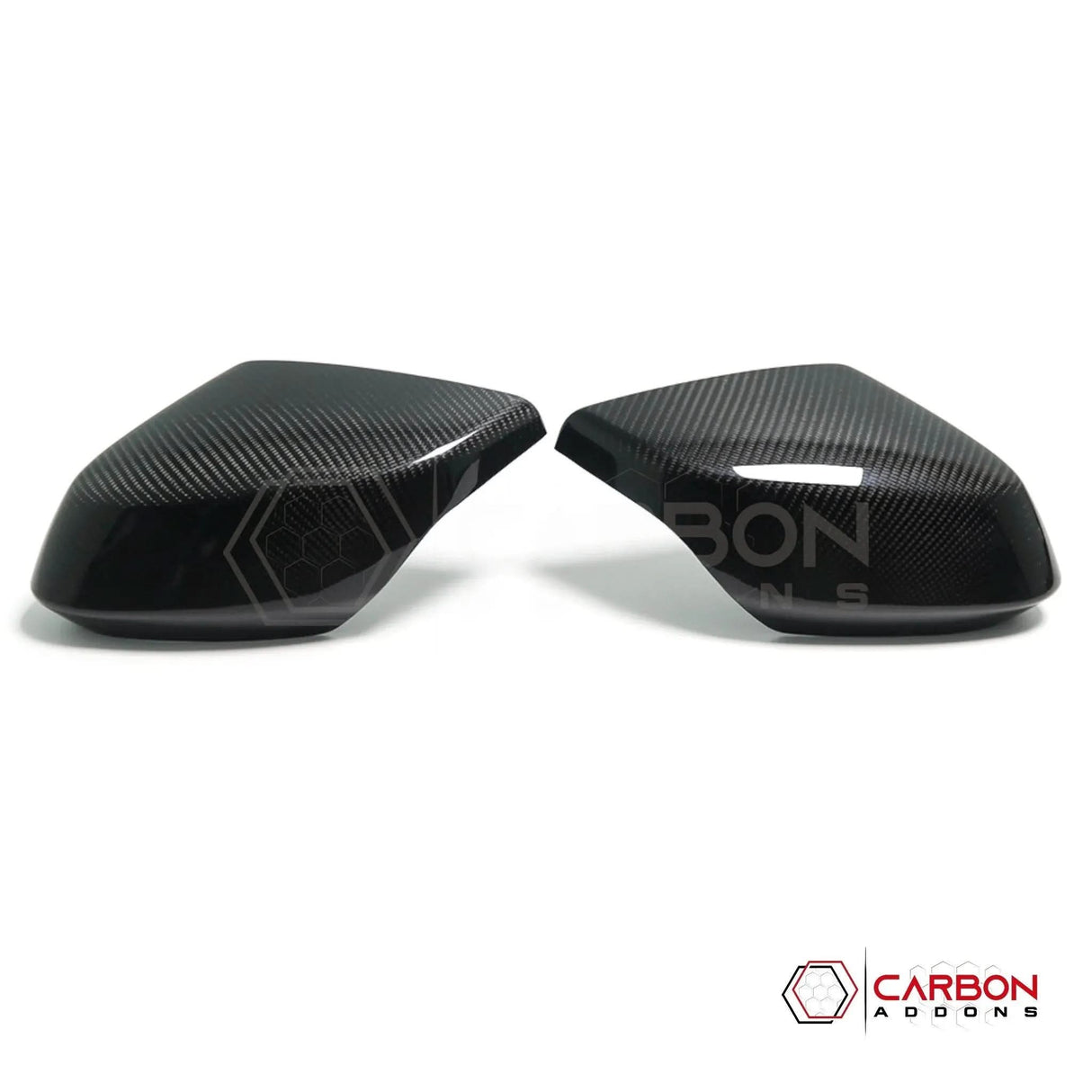 C8 Corvette Real Carbon Fiber Mirror Cap Replacements | Direct Replacement (2020–2026)